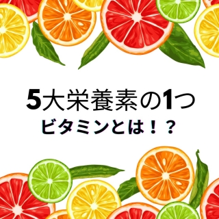 五大栄養素の1つビタミンとは！？